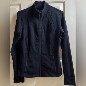 🍒LULULEMON DEFINE Jacket sz 12 SOLID BLACK Full-Length (W4AWLS 03-22) ~ LUON!